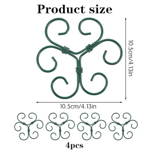 Tyqour 4PCS Plant Stem Support Monstera Support Durable Plant Supports