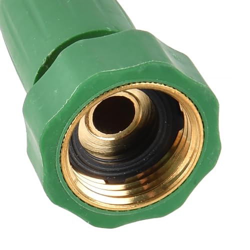 4 Inch Heavy Duty Brass Twist Garden Watering Nozzle, Adjustable Multi Spray Pattern Hose Sprayer, Leak Proof Ergonomic Handheld Water Sprinkler for Lawn, Plant & Outdoor Irrigation
