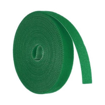 HARFINGTON Garden Plant Tape 16.4ft 1/2" Reusable Ties Strap Emerald Green - color: Emerald Green, size: 16.4ft x 1/2"