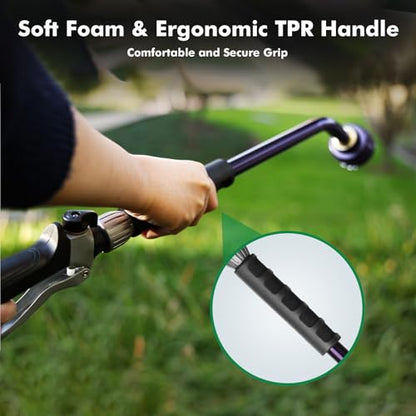 RESTMO 24 Inches Long Watering Wand for Garden Hose, Full Shower Spray Wand - color: Purple