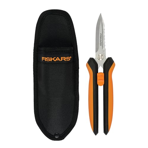Fiskars 8" SoftGrip Pruning Shears, Multipurpose Garden Snips with Sheath - style: Snips