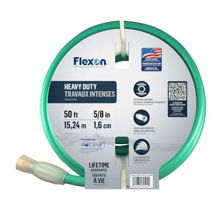 Flexon FXG5850 5/8-Inch x 50-Foot Heavy Duty 5-Ply Forever Garden Hose - size: 5/8", style: 50ft
