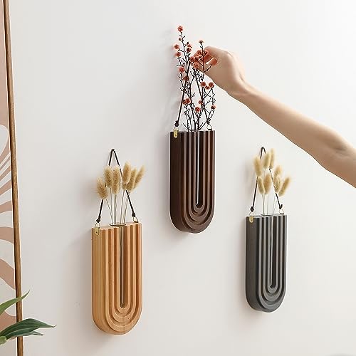 GRID FORTE 3 Pack Wood Wall Planter Propagation Station