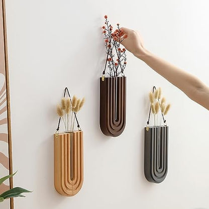 GRID FORTE 3 Pack Wood Wall Planter Propagation Station