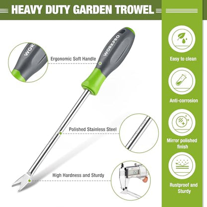 WORKPRO 11.5" Dandelion Weeder Puller Tool + Weed Puller Tool with Long Adjustable Handle (33", 46"), Garden Weed Remover Tool, Easy for Weeding, Detachable Dandelion Picker for Lawn/Yard/Garden