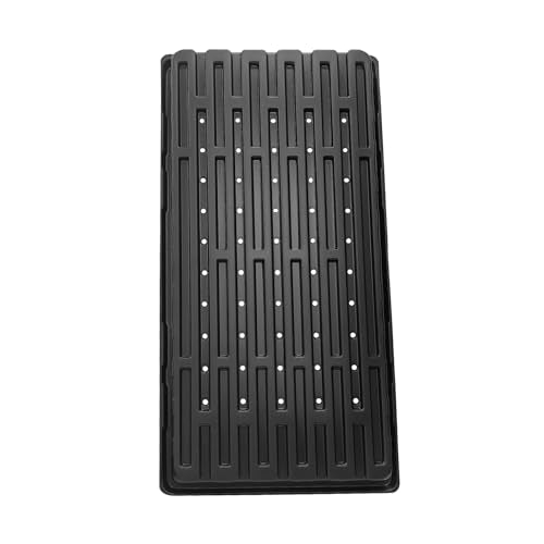 RooTrimmer 18-Pack 1020 Seedling Trays with Holes - Extra Strength Heavy Duty,10" x 20", Reusable 1020 Nursery Trays for Seed Germination, Plant Propagation, Garden Seed Starter and Microgreens - size: 1020 - 18 Pack With Holes