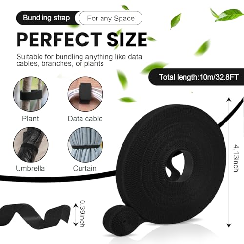Garden Plant Twist Tie Roll for Home and Outdoor Flexible Nylon Tie for Plant Training Support for Daily Gardening Tasks 393.7 inch - size: 393.7 inch