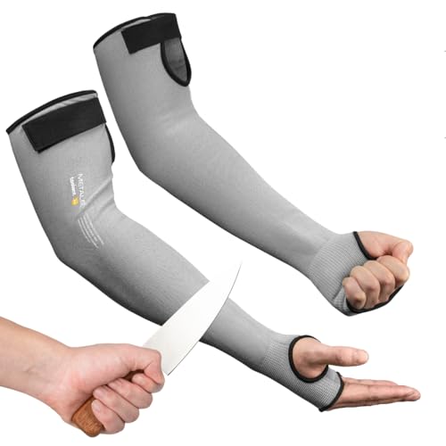 toolant Ultra-Comfort Cut Resistant Sleeves for Gardening & Welding - color: Grey, size: ANSI A6 Cut Resistant Sleeves