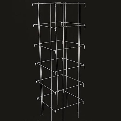 Tomato and Plant Vine Support Cages Square Steel 4 Feet High Set of 2
