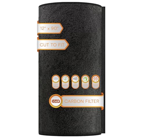 Premium Charcoal Activated Carbon Fiber Replacement Air Filter AC10, Cut To Fit AC10 for AC Vent, Floor Vent, Aquarium, Kitchen Compost Bin & More (12" x 90" x 0.15") - size: 12" x 90" x 0.2"