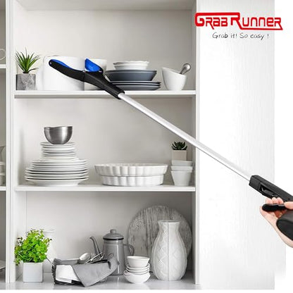 Grabber Reacher Tool - 32” Reacher Grabber Tool with Strong Magnetic and Swivel Head - Heavy Duty Pick Up Stick Grabbers for Seniors, Trash, Surgery Recovery Must Haves Gifts(Blue) - size: Dark Blue (Pack of 1)