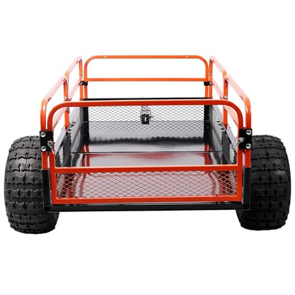 1500LB Towing Dump Cart–ATV/UTV/Tractor,Dump Bed