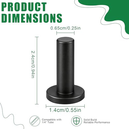 1/4 Inch Drip Irrigation End Plug Fittings, 22 Pieces End Cap Connectors for 1/4" Irrigation Tubing Push-to-fit Fittings Leak Free Drip Line Plug Parts for Garden Lawn Irrigation System - size: 1/4" Push to Connect Plug