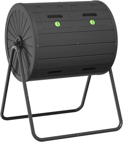 Compost Bin 45 Gallon Outdoor, Black