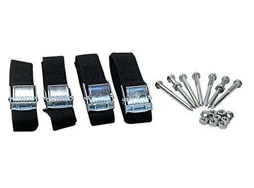 6.8 cm Spikes - Lawn Aerator Spike Shoes with Heavy Duty Metal Buckles, 4 Adjustable Straps and Sharper Spikes for Effective Soil Aeration for Greener Yard, 6.8 cm (About 2.7 inch) Spikes