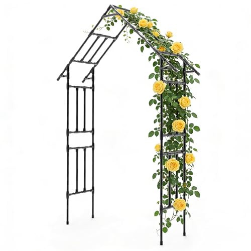 Garden Arch Trellis -48" L *98" H，Gothic Abor Trellis with Reinforced Frame - size: 48(L)*98(H)*16(W)inch-20MM