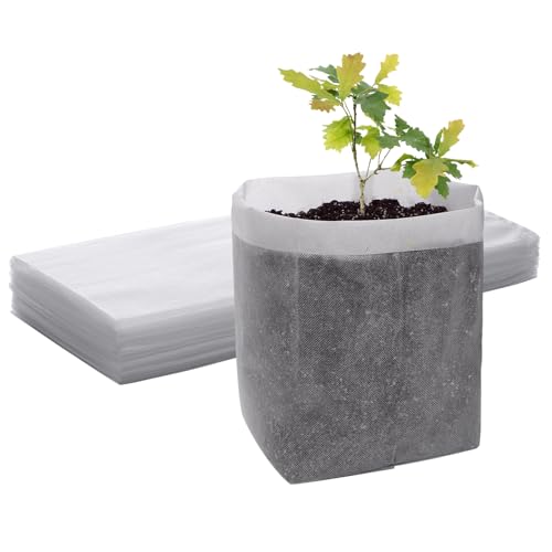 GREANER 12.6"x13.4" Seedling Bags, 25Pcs Nursery Growing Bags for Growing Vegetables, Fabric Pots for Seed Planting Succulents Vegetable Flower Potato Tomato - size: 12.6"x13.4"/25pcs