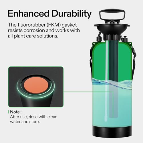 VIVOSUN 2-Gallon Pump Pressure Sprayer - color: Green, size: 2.1 Gallons
