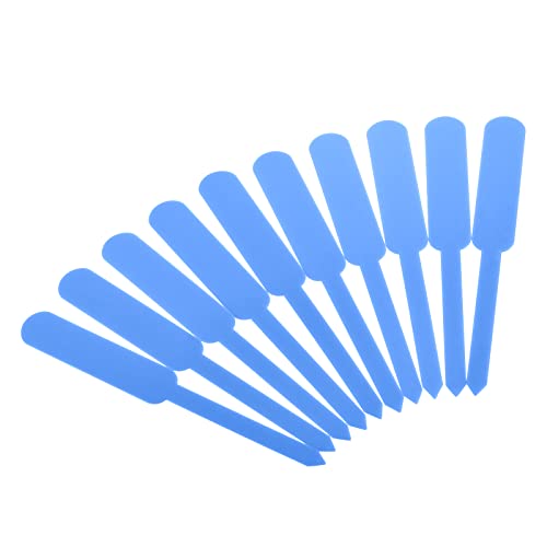 PATIKIL Plant Labels, 200Pcs PP Rectangle Marker Tags for Outdoor Indoor Garden, Light Blue - color: Light Blue