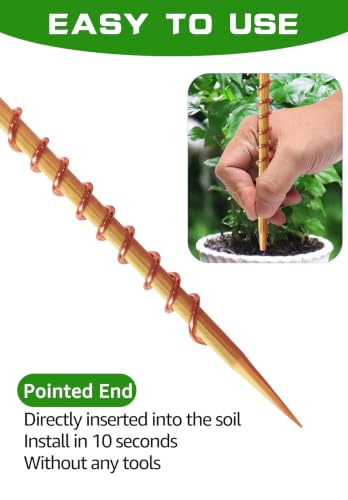 6 Pack 13" Copper Rods for Garden, Copper Antennas Stakes for Gardening - color: 6 Pack 13"