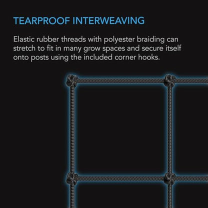 AC Infinity Elastic Trellis Netting for 5x5 Grow Tents - size: 5x5'