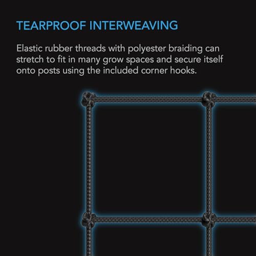 AC Infinity Elastic Trellis Netting for 2x2 Grow Tents - size: 2x2'