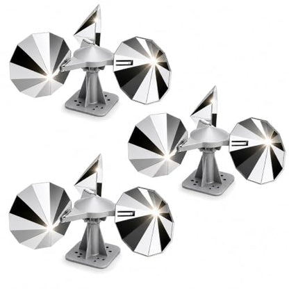 3 Pack Bird Scare Reflective Device, Wind Spinner with ABS Base - size: 3P