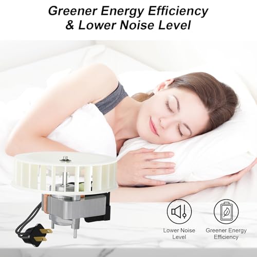 S97017646 Bathroom Exhaust Fan Motor (Model S99080592) & Blower Wheel Assembly – Quiet, High-Performance – Compatible with 605P, 665P, 665SP, 665RP, 665F, 665RF, 668P, 668RP, 9965, 9905, 605RP