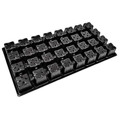 Bootstrap Farmer 32 Cell Seed Trays 50 Pack, Extra-Thick Plug Inserts for 1020 Flats, Reusable Propagation Trays for Commercial Growers - size: 50 Cell Trays