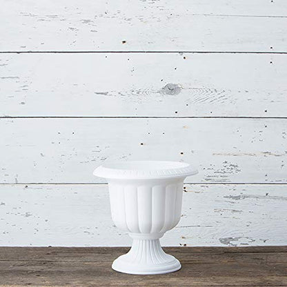 Root & Vessel Classic Urn, White, 14-Inch - color: White, size: 14 Inch