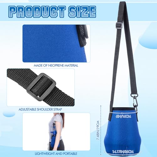 Teenyyou 2 Pcs 1.5 Liter Misters Spray Pump Bottle with Full Neoprene Jacket and Built in Carrying Strap Garden Plant Mister Spray Bottle for Spring Personal Cooling Plants Watering (Blue) - color: Blue