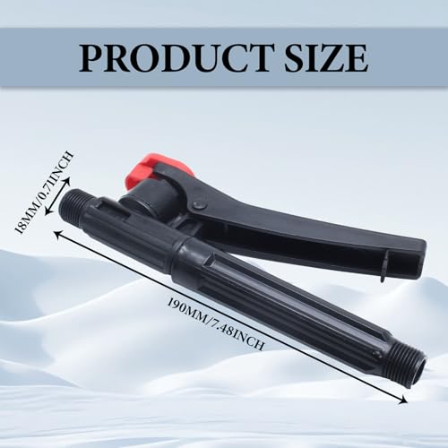 2 Pcs Pump Action Pressure Sprayer, Backpack Sprayer Parts Trigger Sprayer Handle, Pump Sprayer Wand Replacement for Garden, Agriculture, Orchard, Forestry Home (Pack of 2) - size: 2 Pcs (Pack of 2)