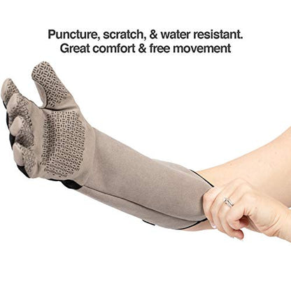 PetFusion Pet Grooming Gloves, Hair Removal and Bathing, Scratch Resistant - size: Large