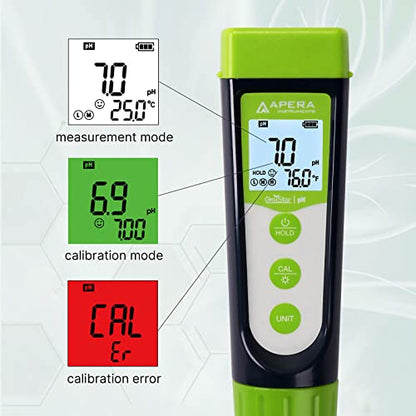 Apera Instruments AI102G GroStar Series GS2 Soil pH Pen Tester Kit for Direct Soil Test and Nutrient Solutions Test with Replaceable Swiss Spear pH Probe, Gen II - style: Soil pH