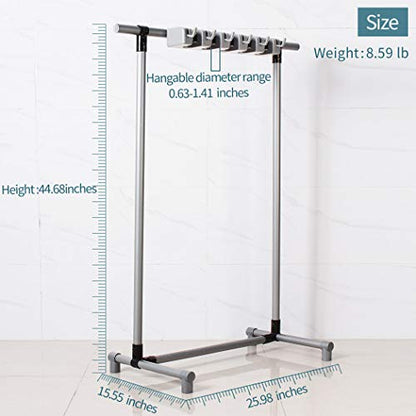 Broom Mop Holder Floor-Mounted mop Rack Cleaning Tool storage for laundry room closet organizer (6racks) - size: 6racks