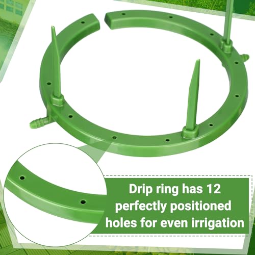 Tujoe 4 Set Drip Irrigation Ring Tree Water Ring 3 Leg Support, 5 Inch - size: 5 Inch