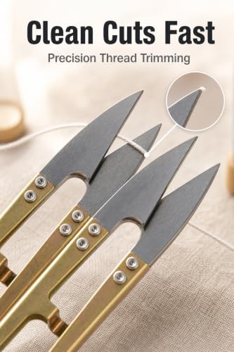 4PCS Bonsai Shears Scissors Set for Plant Trimming and Sewing