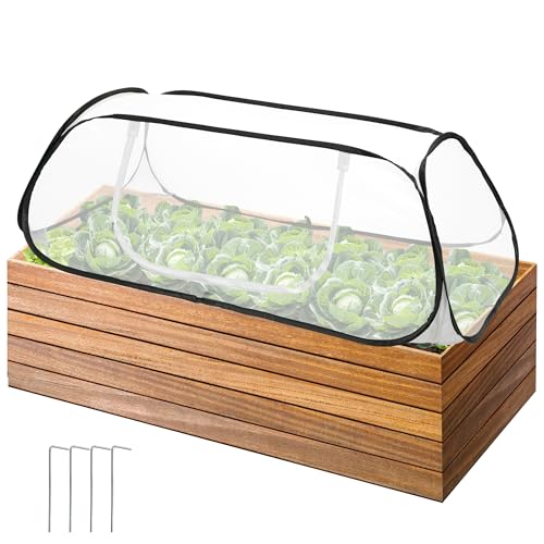 Pop Up Garden Rows Plants Cover, Raised Garden Beds Vegetable Protector - color: 1 Pc