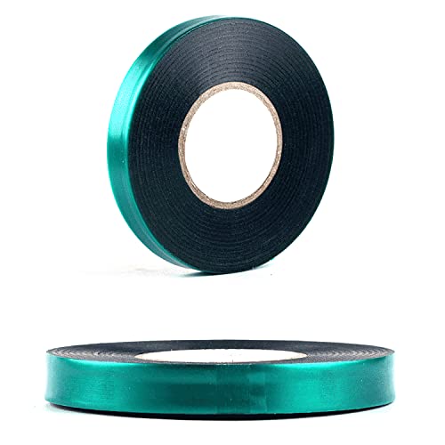 2 Rolls Stretch Tie Tape Garden Tie Green Thick Plant Ribbon for Indoor Outdoor Patio Plant Tree, Branches, Climbing Planters, Flowers, 0.5 Inch Wide by 150 Feet Long - size: 0.5 Inch