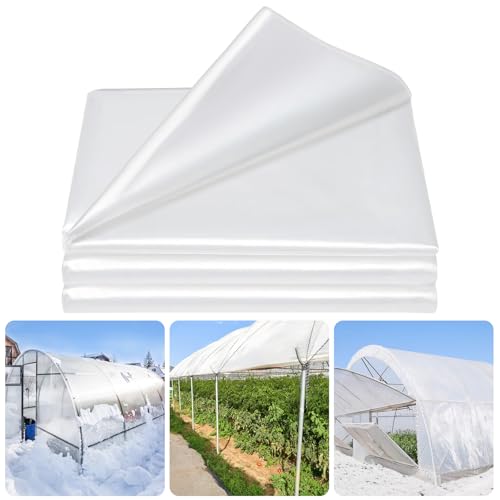 Legigo 12 X 26 Ft Clear Greenhouse Plastic, Plant Covers Freeze Protection - size: 12 x 26 Ft