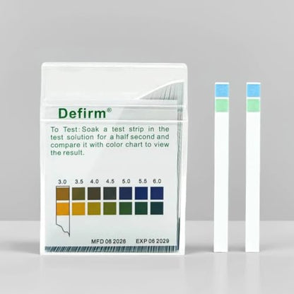 pH Test Strips Paper 0.0-6.0, Acidic pH Test Strip Paper Specially, Home Usage, Water Test, Kombucha and Fermentation, Drink Test