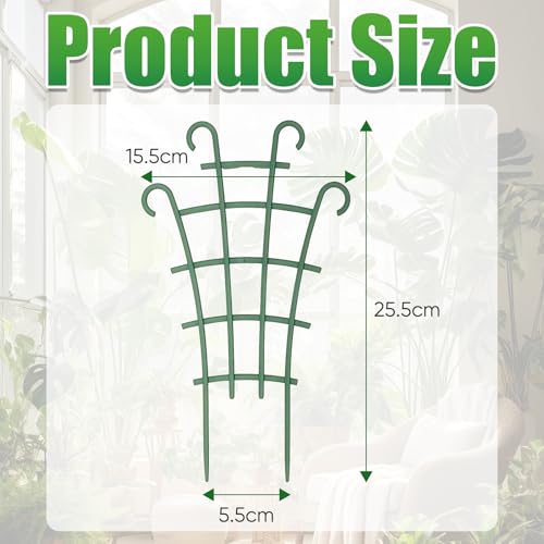 4PCS Indoor Small Trellis,Stackable Plant Trellis for Indoor Climbing Plants,Small Plant Climbing Trellis for Potted Plants Plastic Climbing,Potted Plant Trellis for Houseplants - color: 4PCS