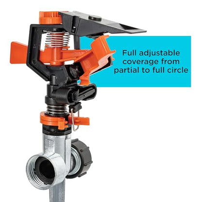 Black + Decker® Impulse Sprinkler – Up to 5,027 Sq. Ft. Coverage, Adjustable Spray, Secure Spike Base BXWNBB57395