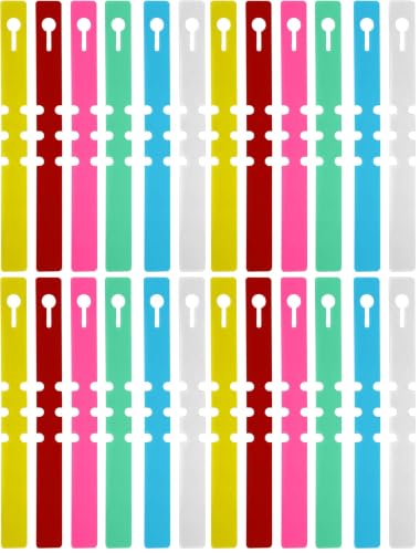 KINJOEK 1200 PCS 6 Colors Plant Labels, 8 Inch PVC Waterproof Plant Tags,Lock and Loop Plant Tags for Garden Adjustable (Pack of 4) - color: Multi, size: 1200PCS (Pack of 4)
