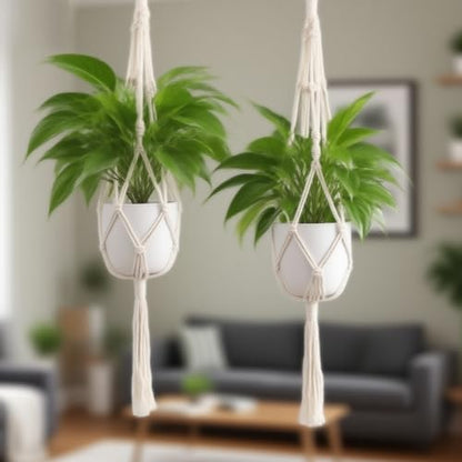 Macrame Plant Hanger, 45 Inch, Set of 2