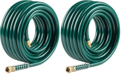 Gilmour 5/8" x 100' Heavy Duty Flexogen Water Hose, Flexible Garden Hose for Vegetable Gardens, Flower Beds, and Lawn Sprinklers, Green, 100 Feet (Pack of 2) - size: 5/8" x 100' (Pack of 2)