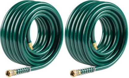 Gilmour 5/8" x 100' Heavy Duty Flexogen Water Hose, Flexible Garden Hose for Vegetable Gardens, Flower Beds, and Lawn Sprinklers, Green, 100 Feet (Pack of 2) - size: 5/8" x 100' (Pack of 2)