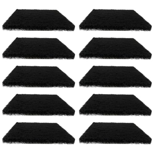 Compost Bin Carbon Filter Refills – 10 Pack Square 5x5 Activated Charcoal, Long-Lasting
