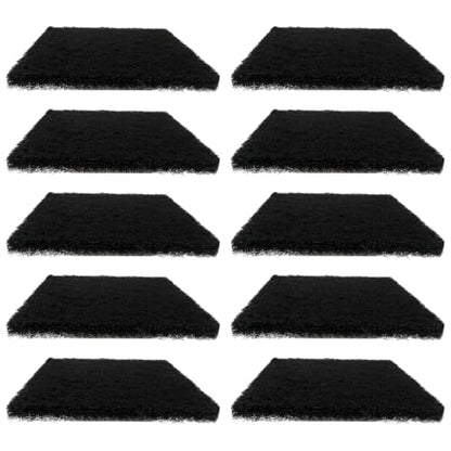 Compost Bin Carbon Filter Refills – 10 Pack Square 5x5 Activated Charcoal, Long-Lasting