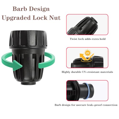 QRITY 1Pcs 3/4" to 1/2" Irrigation Adapter, US Standard Faucet Connectors - size: A